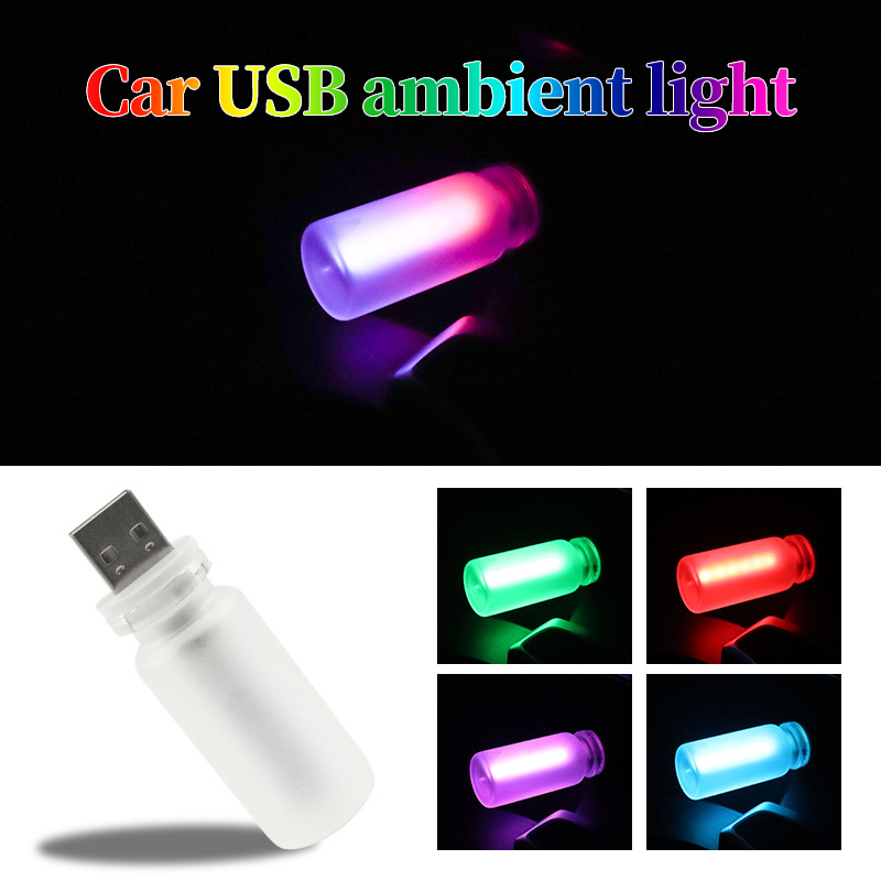 Lighting Mcqueen Bedroom Decor - 車用USBナイトライト タッチ調光式LEDフィラメントランプ ポータブル照明 プラグアンドプレイ 車や寝室用の装飾雰囲気ライト