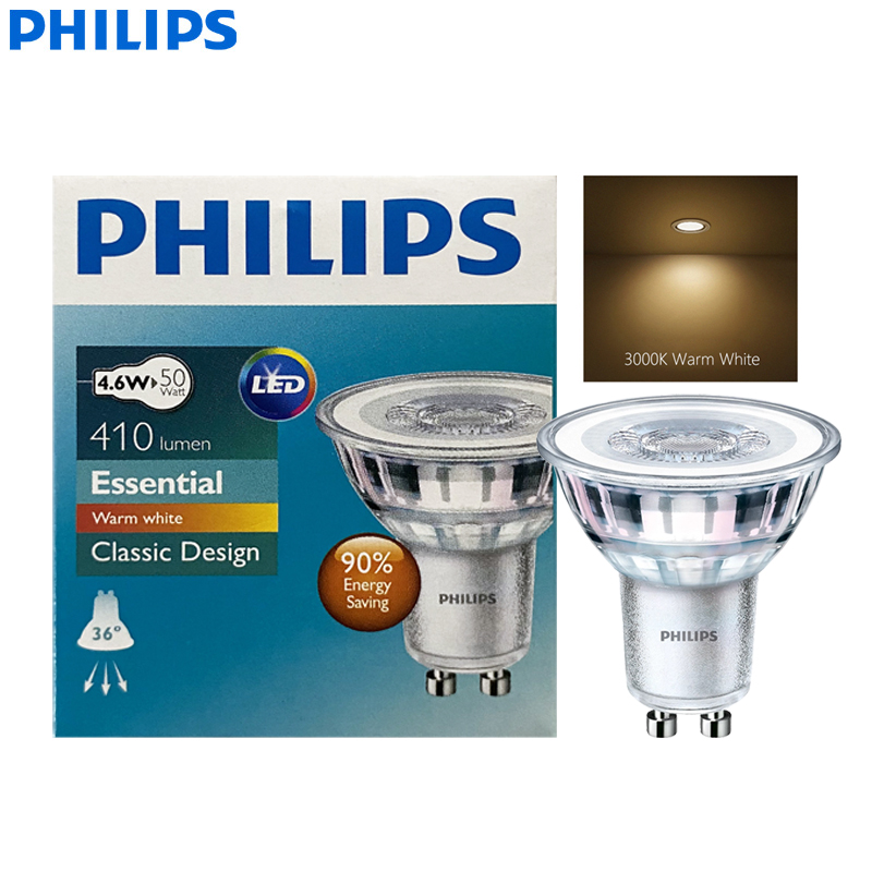 Philips Bulb Led Classic - フィリップス LED GU10 PAR16 エッセンシャルランプ、天井埋め込み型スポットライト 36