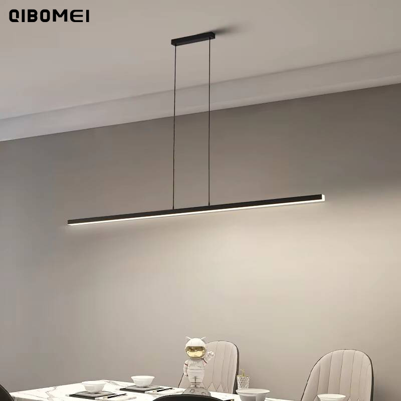 Decor Lighting Cy - シンプルな一言レストラン Led ペンダントライトモダンなロングダイニングテーブルバーアイランドシャンデリア家のインテリアの装飾照明ランプ