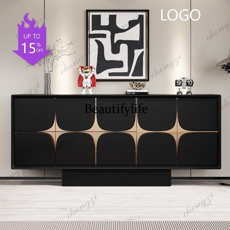 Lighting Decor Bedroom - D1089 イタリア製ライトラグジュアリードアキャビネット モダンミニマリスト無垢材装飾収納ダイニングサイドキャビネット 寝室ベッドサイドキャビネット