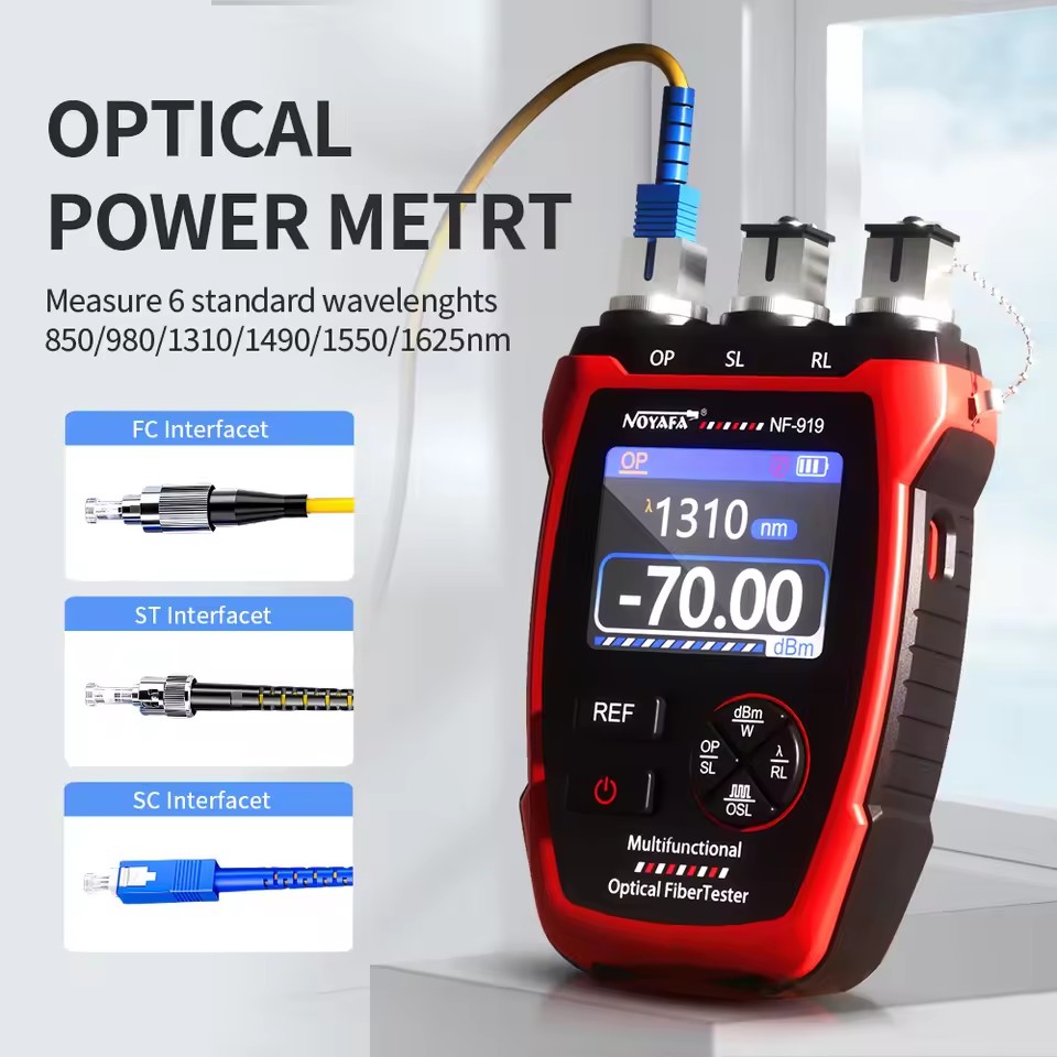 Lighting Visual - Noyafa NF-919 光源付き光パワーメータ 6波長 VFL Ref