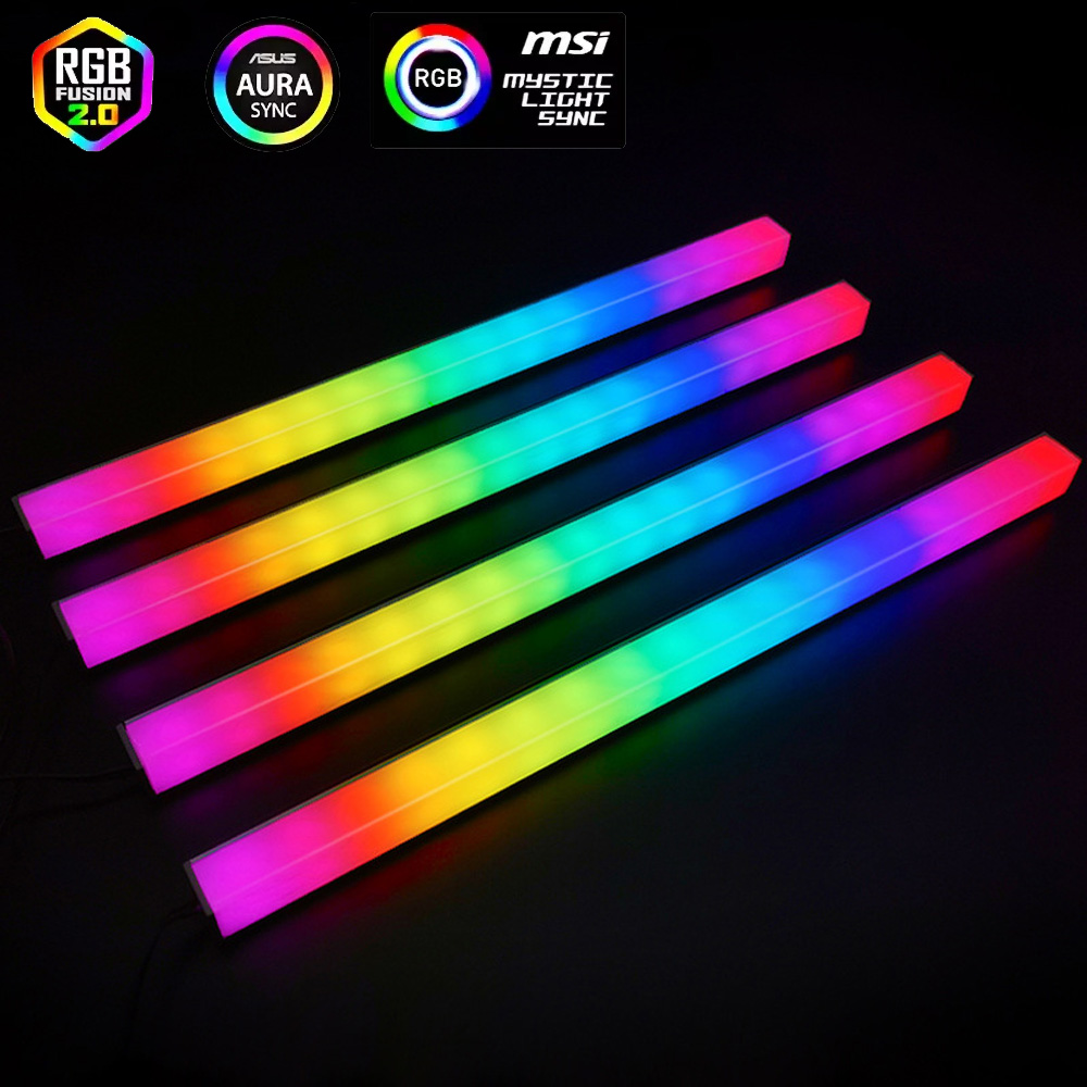 Lighting Decoration Ideas - Asus Auraゲーミングケース用5V ARGB 3ピンヘッダー RGB PCライトストリップ