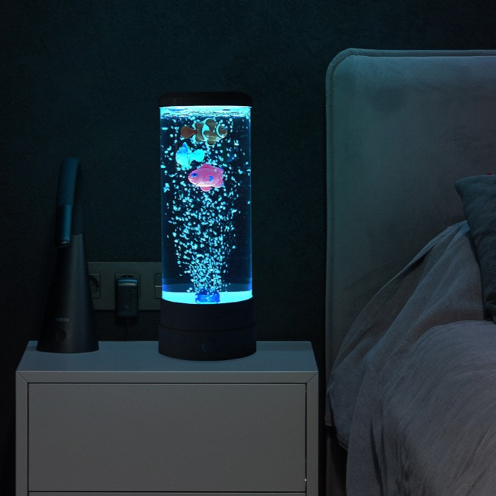 模擬LEDマルチカラーバブルフィッシュ雰囲気ホームデコレーシ - Lighting Christmas Decor のレビューと価格