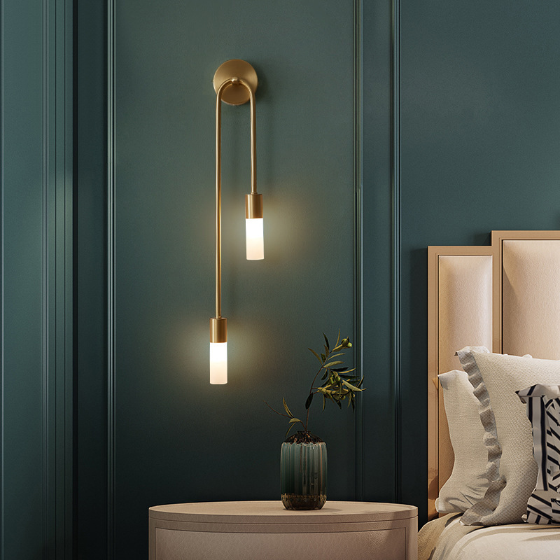レトロ背景リビングルーム通路寝室ランプベッドサイド北欧クリエ - Lighting Decor Bedroom のレビューと価格