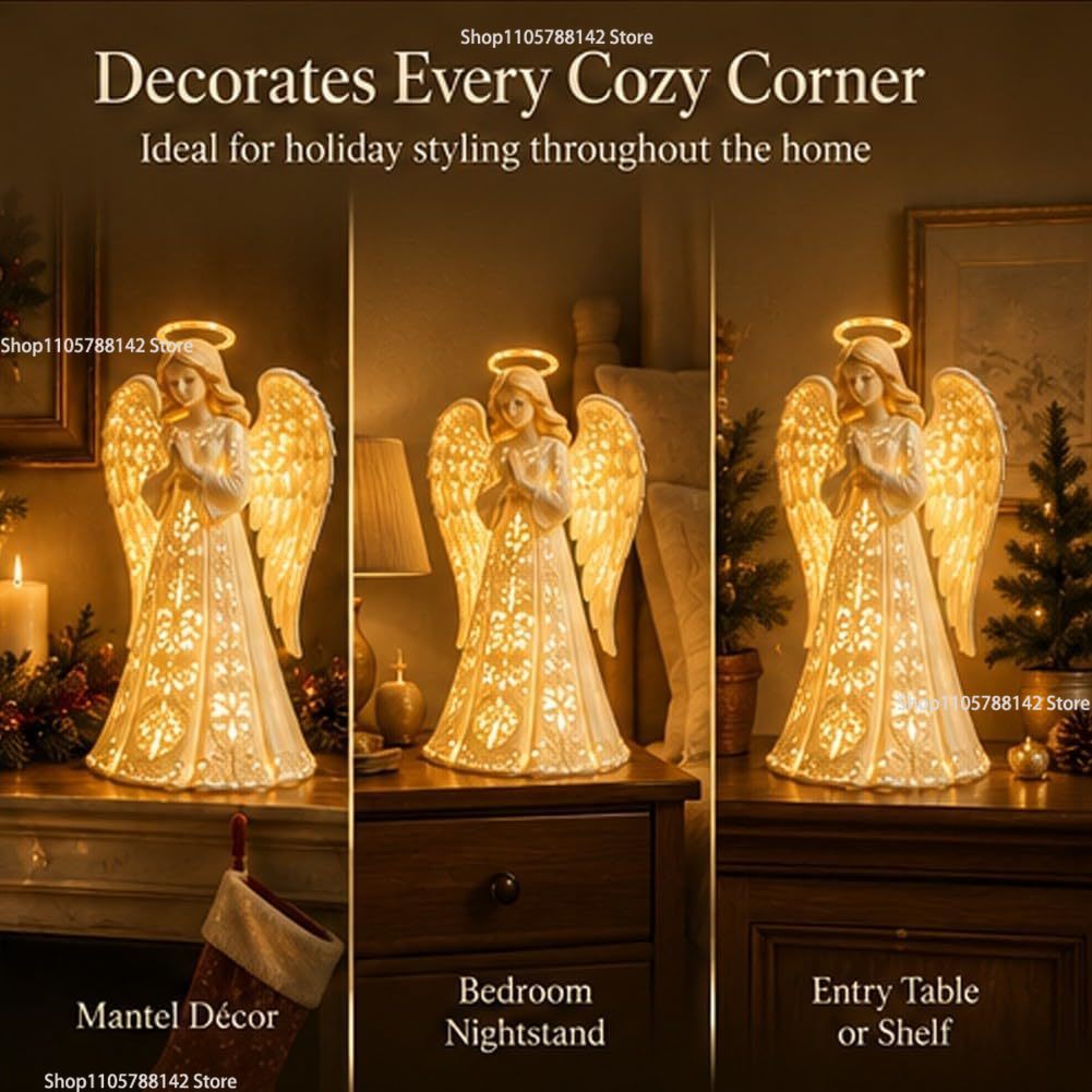 クリスマス・エンジェル・ブレンディング・ウォールライト。星が - Lighting Christmas Decor のレビューと価格