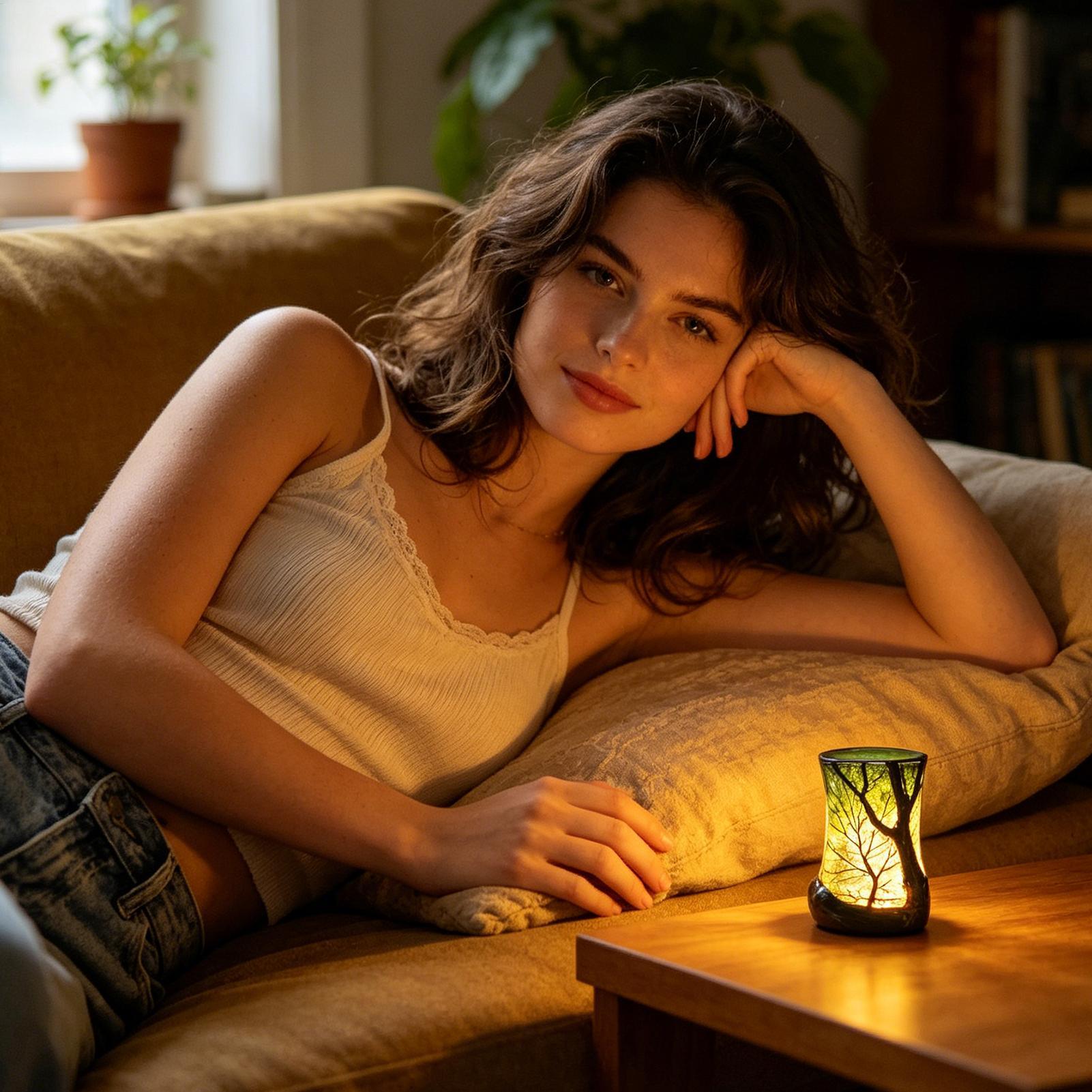 ベッドサイドテーブルランプ フォレストナイトライト 装飾的な - Lighting Decor Bedroom のレビューと価格