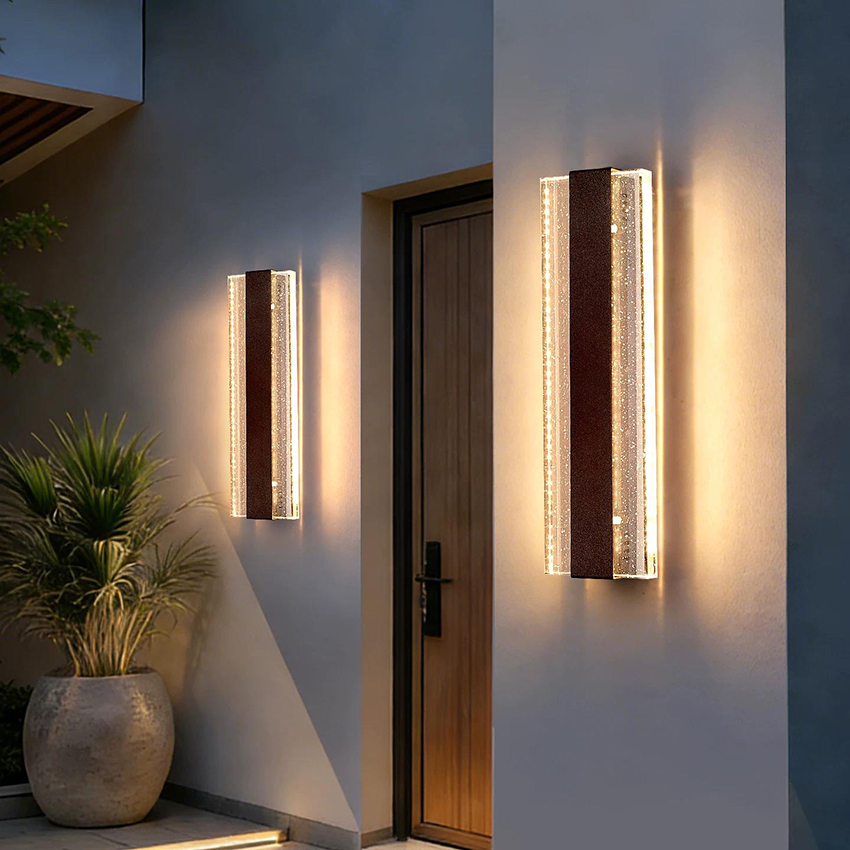 屋外用、高級感のある、クリスタル装飾の長いストリップ型ウォー - Decor Lighting Cy のレビューと価格