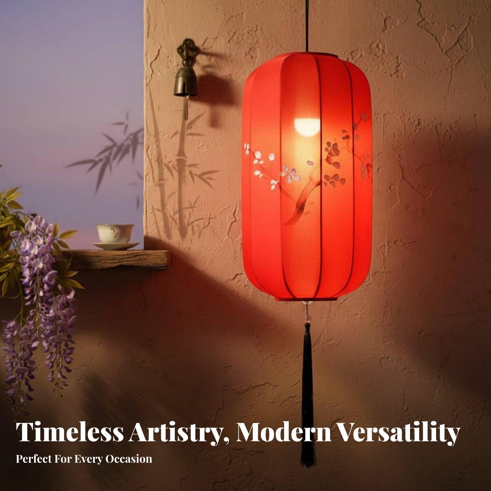 中国デザインの防水ランタン吊り下げライト、手描きの楕円形の吊 - Decor Timeless Lighting のレビューと価格