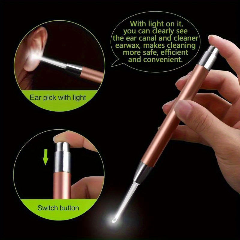 発光耳かき、ライト付きステンレス製耳かき、発光耳掃除ツール、 - Lighting Visual のレビューと価格