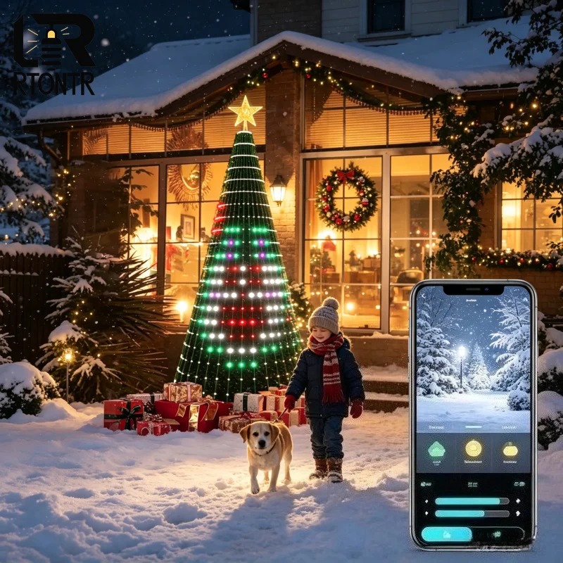 クリスマススターツリーライトRGB LED、Bluetoot - Lighting Christmas Decor のレビューと価格