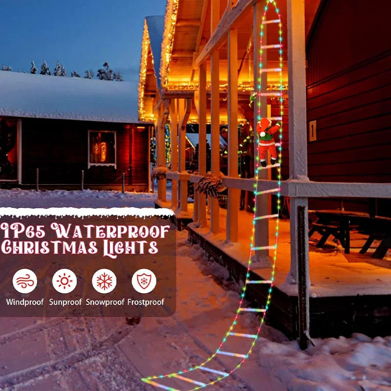 LEDクリスマスライト クリスマス装飾用はしご型ライトストリ - Lighting Christmas Decor のレビューと価格