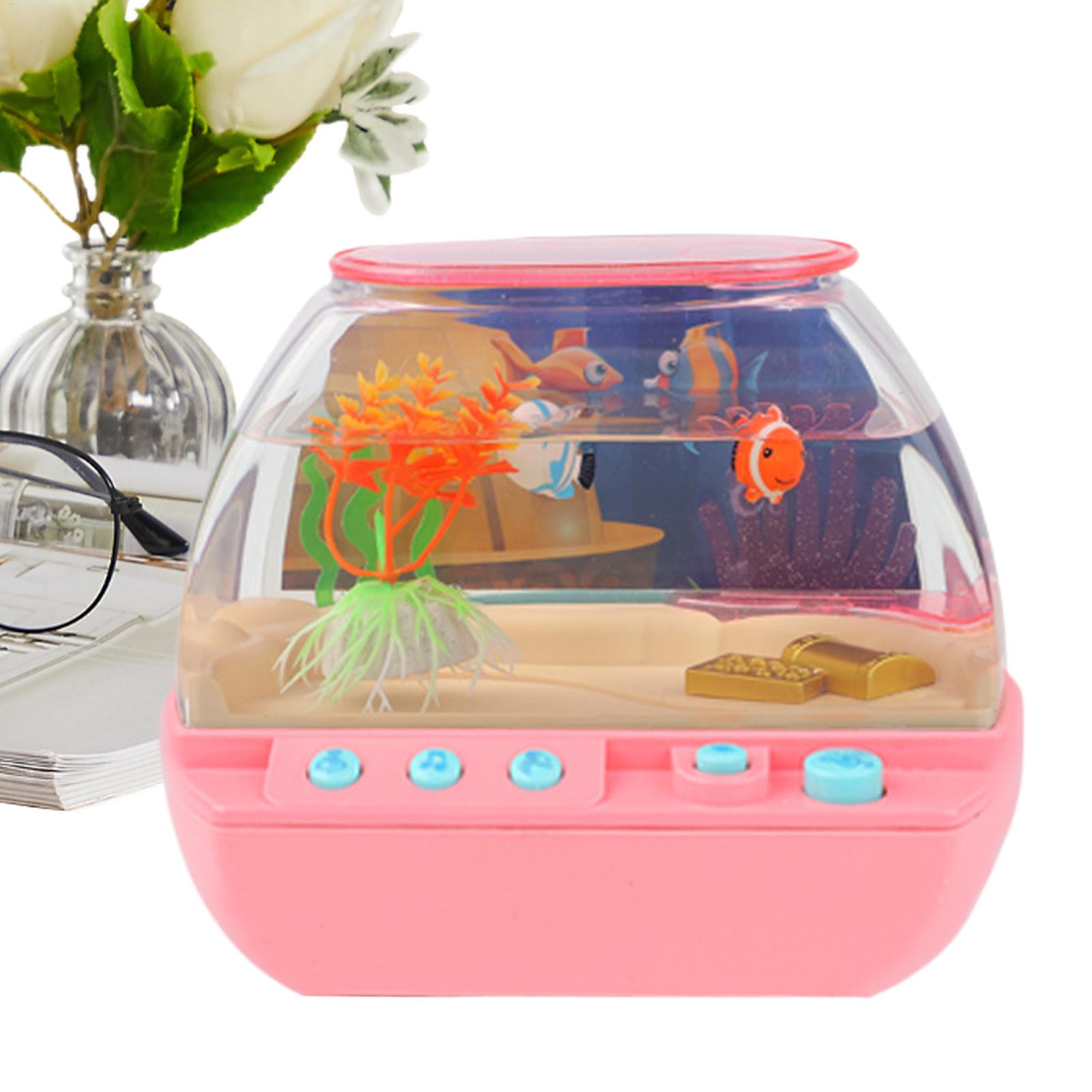 おもちゃの水槽 ホームデコレーション 音楽と光付き 模擬水槽 - Lighting Decor Bedroom のレビューと価格