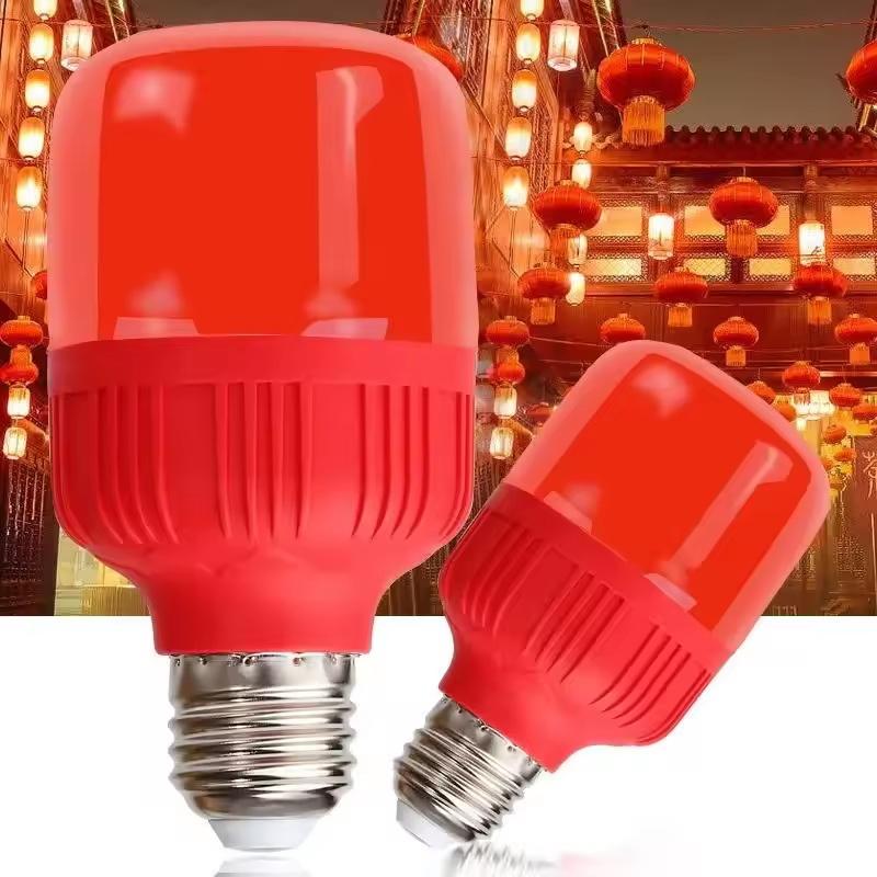 新型ハイパワーレッドLED電球 E27/B22 220V 5 - Lighting Christmas Decor のレビューと価格