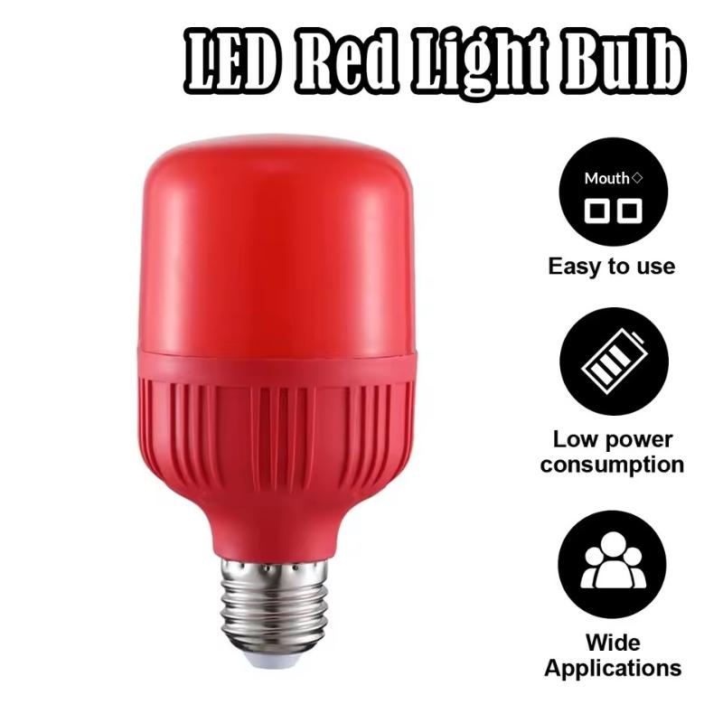 新型ハイパワーレッドLED電球 E27/B22 220V 5 - Lighting Christmas Decor のレビューと価格