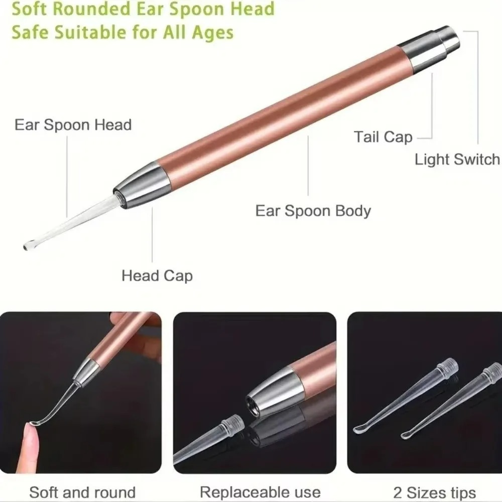 ステンレス製発光耳かきピンセット、ライト付き耳掃除ツール、携 - Lighting Visual のレビューと価格