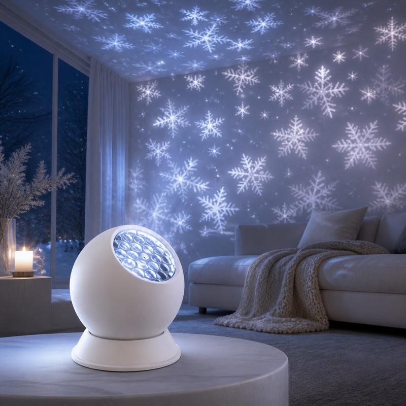 精巧なLEDスノーフレーククリスマスプロジェクターライト。3 - Lighting Christmas Decor のレビューと価格